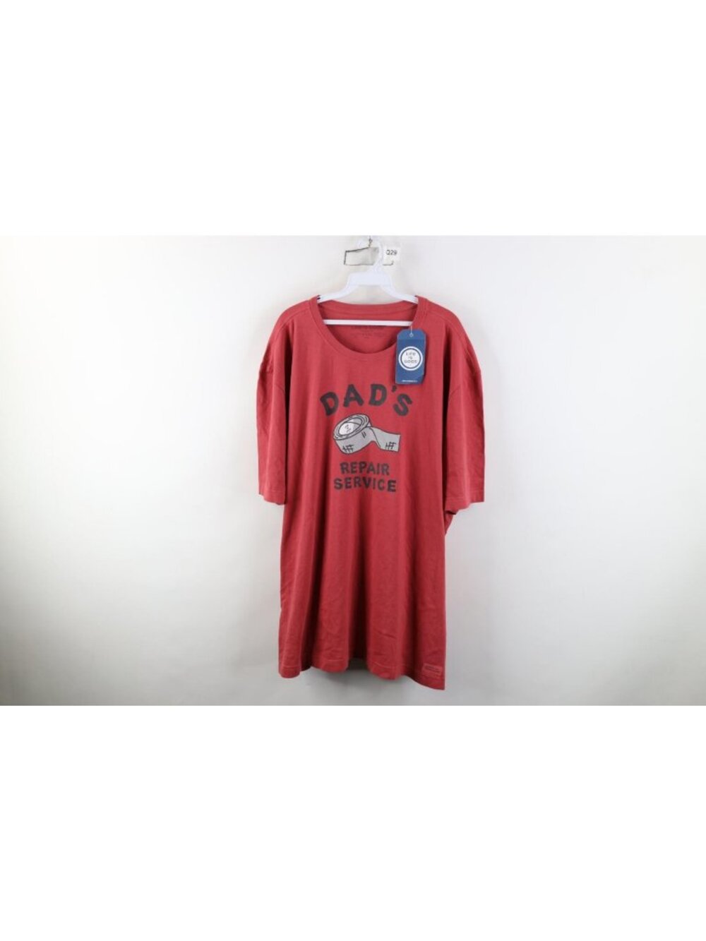 New Life Is Good Mens 3XL Dad's Repair Service Duck Tape Short Sleeve T-Shirt